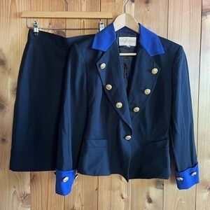 Byblos Italy Vogue 90s skirt suit